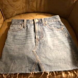 MADEWELL Denim Mini Skirt